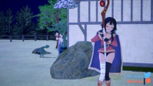 Konosuba – Megumin is distracted while her mum got caught by goblins [MrImpy] - ﻿3D animation on Crohasit