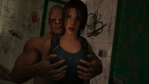 Lara Croft Vs. The Hideous Hermit [Podgey] - ﻿3D animation on Crohasit