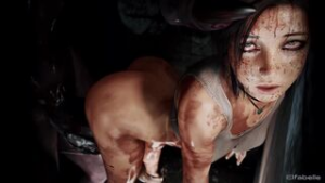 Lara Womb raided (sound fix) - Tomb Raider animation on Crohasit