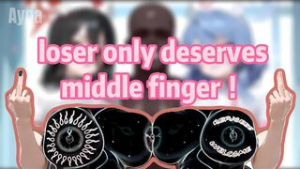 Loser only deserves middle finger ! -censored - Virt-A-Mate animation on Crohasit