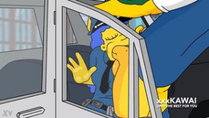 Marge Simpson tries to Arrest Snake - The Simpsons animation on Crohasit