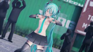 Miku Nipple Teasing – Rabbit Hole - ﻿3D animation on Crohasit