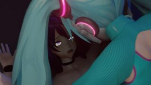 Miku x Yuri Rework Animation~ [SonivvNSFW] - ﻿3D animation on Crohasit