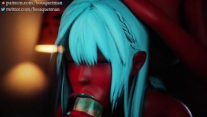 MisakiXTamaki Halloween Demons – Bouquetman - ﻿3D animation on Crohasit
