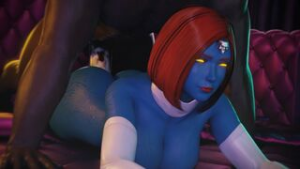 Mystique X-Men [Blacked][Bouquetman][4K] - ﻿3D animation on Crohasit