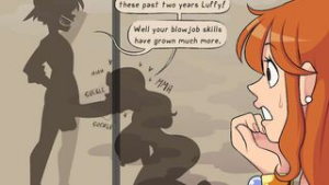 Nami and Robin Threesome [Motion Comic] - One Piece animation on Crohasit