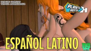 Nami fucks Robin with Huge Futa Cock SPANISH - ﻿3D animation on Crohasit
