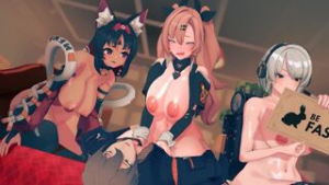 Nekomiya Mana, Nicole Demara & Anby Demara [Anna Anon] - zenless zone zero animation on Crohasit