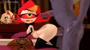 Niffty,charlie,vaggie and belzeemon - ﻿3D animation on Crohasit