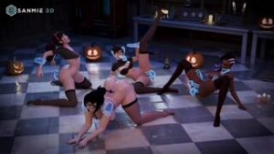 Overwatch Halloween Orgy - ﻿3D animation on Crohasit