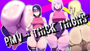 PMV – THICK THIGHS [D-art] - Attack on Titan animation on Crohasit