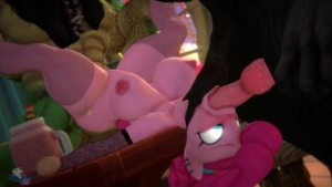 Pinkie Lunch [Hoovesart] - ﻿3D animation on Crohasit