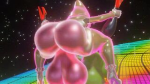 Piranha Plant On rainbow Road - ﻿3D animation on Crohasit