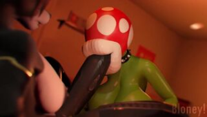 Piranha Plant sucks a Furry’s dick - ﻿3D animation on Crohasit