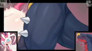 [Pokemon] Garchomp x Sylveon [Syuro] - Pokemon animation on Crohasit