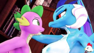 Princess Amber and Spike [Hentype] - ﻿3D animation on Crohasit