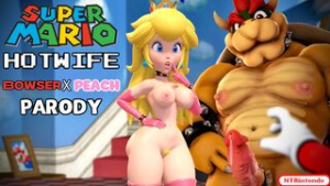 Princess Peach X Bowser NTR (PORN PARODY) - Mario animation on Crohasit