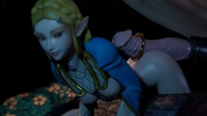Princess Zelda & Horse [TheBartender] - ﻿3D animation on Crohasit