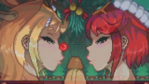 Pyra Mythra Christmas (No sound yet) - Xenoblade Chronicles animation on Crohasit