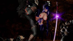 Raiden Shogun (Juke box) [陽夜]4K - Genshin Impact animation on Crohasit