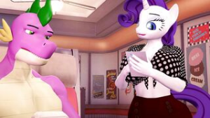Rarity and Spike – What’s on the Menu? - ﻿3D animation on Crohasit