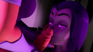 Raven X Starfire – BlackjrXIII - Teen Titans animation on Crohasit