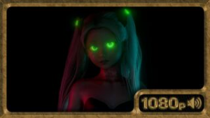 Rebecca, juicy young minx dances obscenely in the darkness - ﻿3D animation on Crohasit