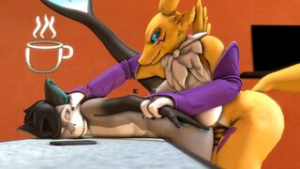 Renamon x Odin [A1ph4w01v] - ﻿3D animation on Crohasit