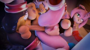 Rouge X Amy Clothed Rouge [Blackjr] - ﻿3D animation on Crohasit
