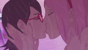 Sakurai Kissing Sarada [xsarda] - Boruto animation on Crohasit