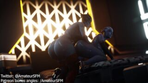 Samara fucks Liara - Mass Effect animation on Crohasit