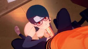 Sarada Uchiha gives Naruto a Blowjob - ﻿3D animation on Crohasit