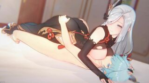 Shenhe X Chongyun [Kyonko0087] - ﻿3D animation on Crohasit