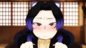 Shinobu blowjob - ﻿3D animation on Crohasit