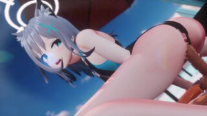 Shiroko [Zombie_Alone] - ﻿3D animation on Crohasit