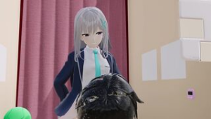 Shiroko the prostitute followed by a creepy man fall to pleasure - ﻿3D animation on Crohasit
