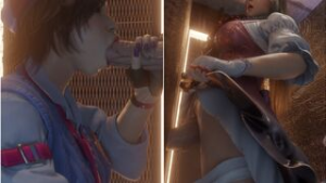 Slum Queens Lili & Asuka (4K) [Secazz] - ﻿3D animation on Crohasit