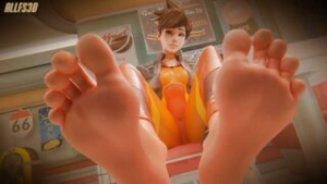 Sniffing Tracers Feet [AllFs3D] - ﻿3D animation on Crohasit