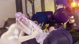 [SonivvNSFW] Raiden Gets Revenge On Venti - ﻿3D animation on Crohasit