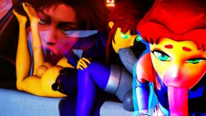 Starfire Compilation [4K HD] - DC Comics animation on Crohasit