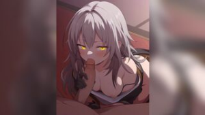 Stelle blowjob - Honkai Star Rail animation on Crohasit
