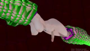 [Subtitled] Futanari Bremerton Tug Of War (JaxMMD) - ﻿3D animation on Crohasit