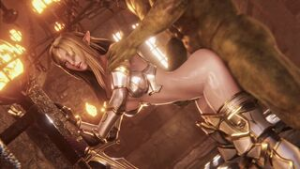 Swordmaster elf knight used by orc - ﻿3D animation on Crohasit