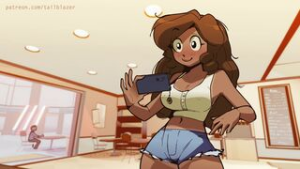 TailBlazer – Sophia Never Skips Chest Day final - 2D animation on Crohasit