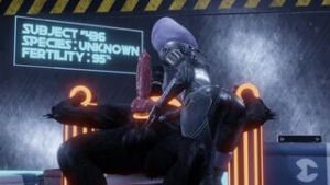Tali Gets Bred by a Werewolf - ﻿3D animation on Crohasit