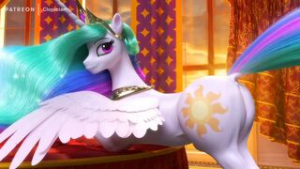 The Beauty of Clopician Human On Pony (xray) - ﻿3D animation on Crohasit