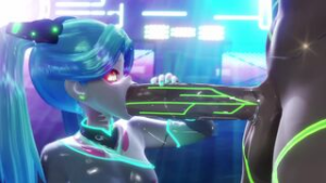 Thirsty Rebecca – Cumplete Edition![Black version][Mantis-x][4k 60fps] - ﻿3D animation on Crohasit