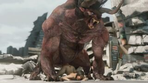 Tifa Lockhart & Behemoth Instantloss [Nude][Zmsfm][4K] - ﻿3D animation on Crohasit