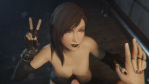 Tifa Lockhart Facial [Black Lipstick Topless][Bulgingsenpai] - ﻿3D animation on Crohasit