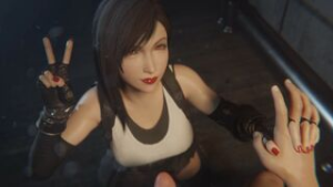 Tifa Lockhart Facial [Rose Red Lipstick][Bulgingsenpai] - ﻿3D animation on Crohasit